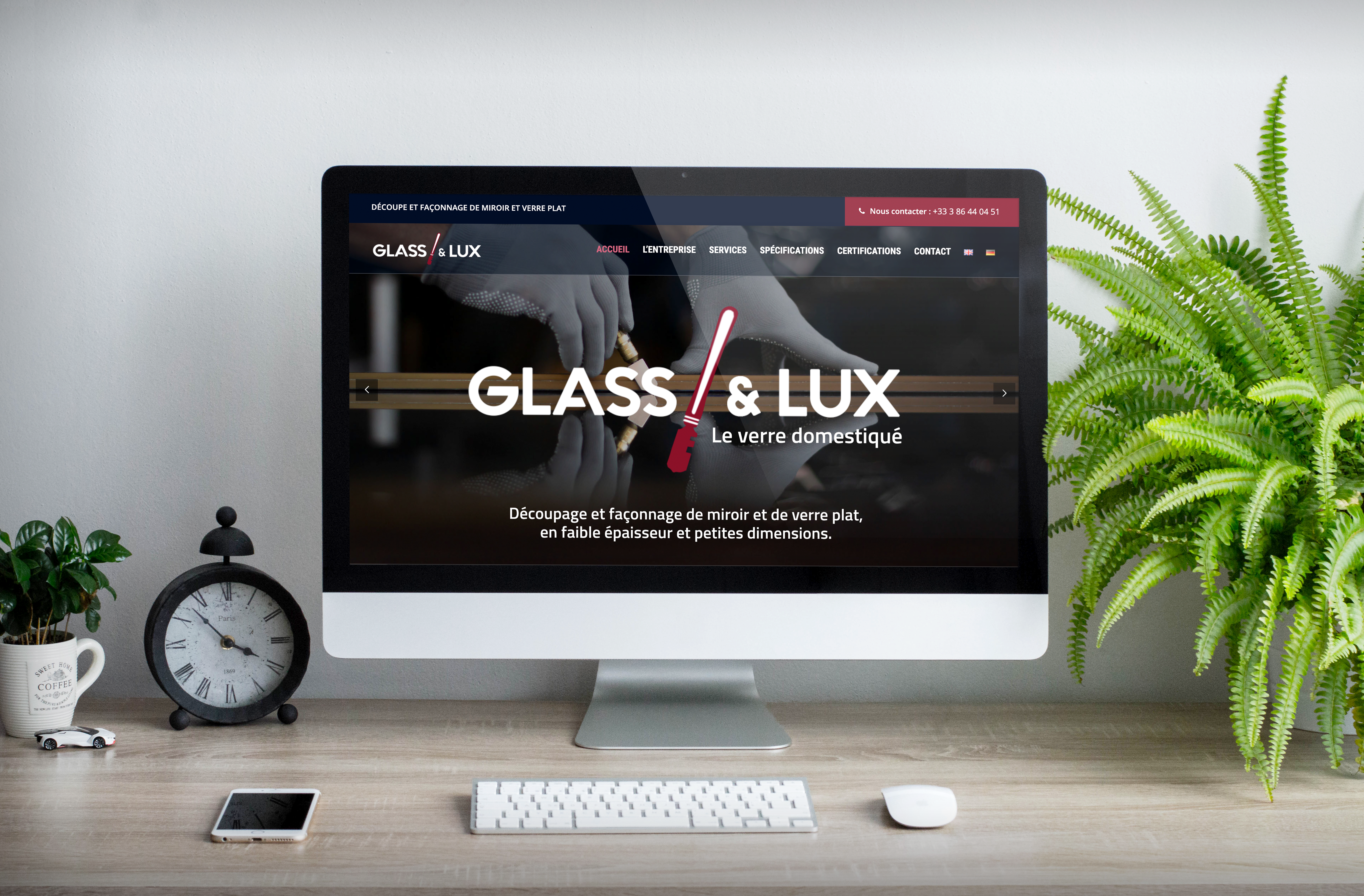 Création du site internet de Glass & Lux