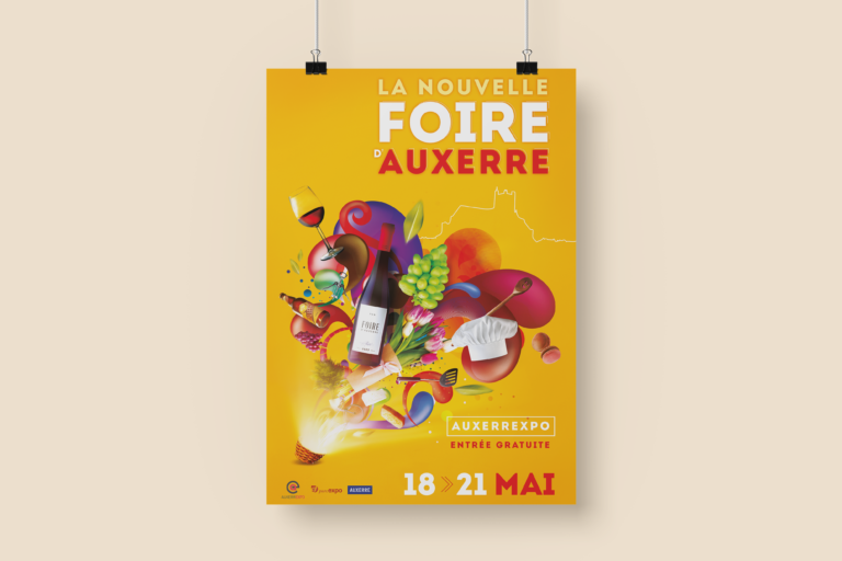 Affiche de la Foire d’Auxerre 2023