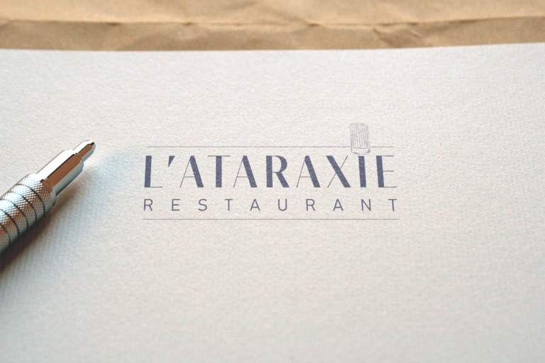 Identité visuelle du Restaurant L’Ataraxie